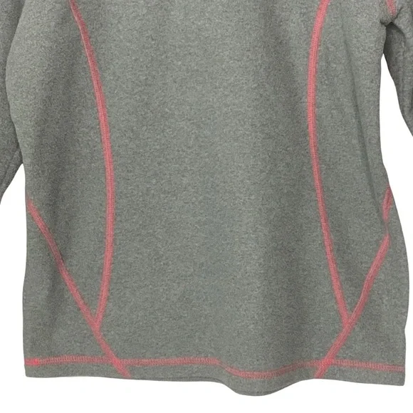 THE NORTH FACE Glacier 1/4 Zip Fleece Pullover Grey and Hot Pink Size Large - Picture 9 of 16